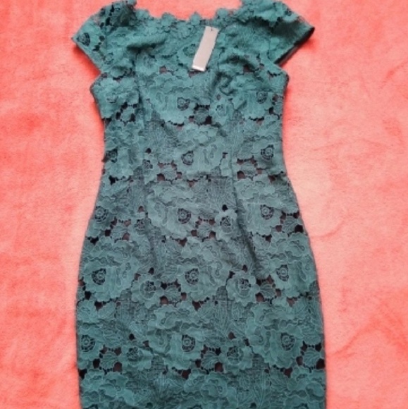 Teal green special occasion dress - Picture 4 of 7
